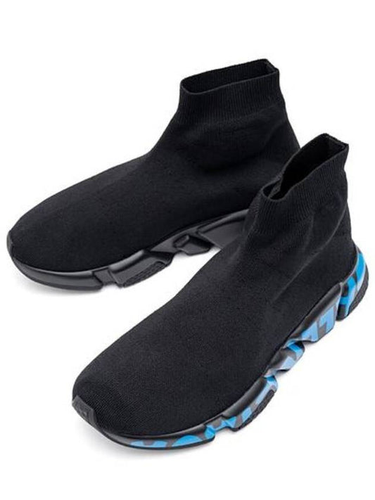 Speed Runner High Top Sneakers Black - BALENCIAGA - BALAAN 2
