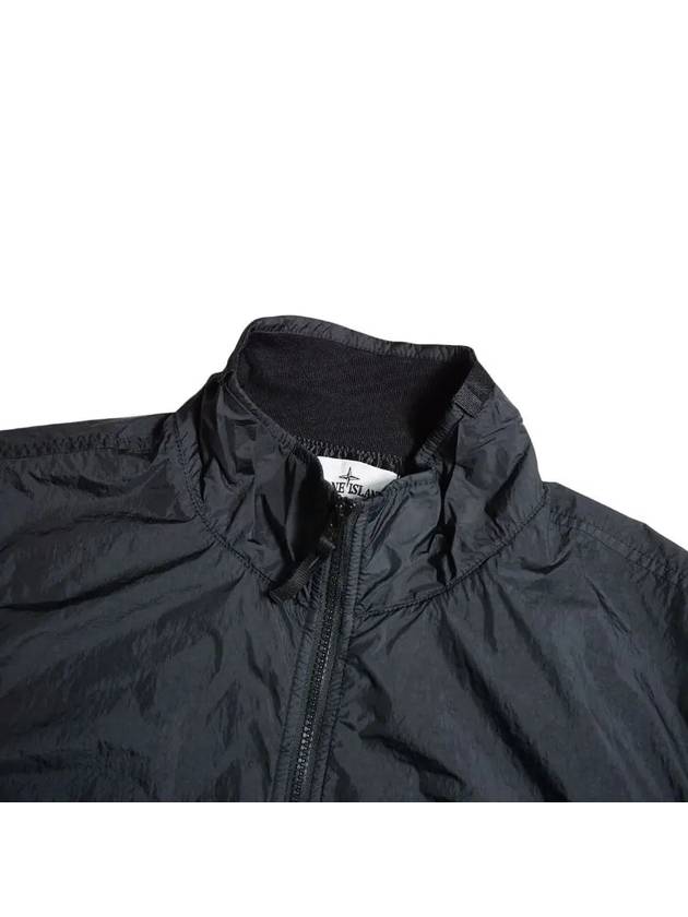 Crinkle Reps Wappen Bomber Jacket Black - STONE ISLAND - BALAAN 4