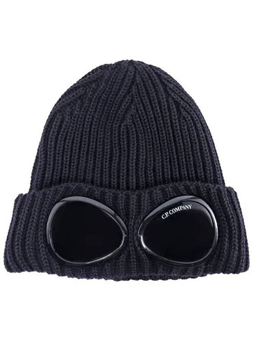 Goggles Merino Wool Beanie Navy - CP COMPANY - BALAAN 1