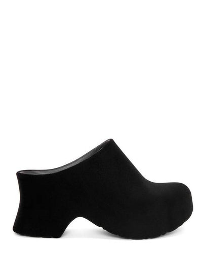 Terra Foam Clog Flocked Rubber Slip-Ons Black - LOEWE - BALAAN 2