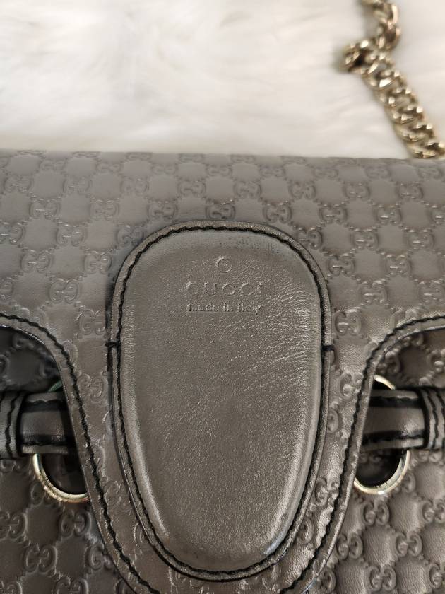 Women s Micro Cima Emily Shoulder Bag Gray 449635 Condition B - GUCCI - BALAAN 7