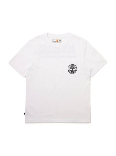 Men's Graphic Pocket Short Sleeve T-Shirt White - TIMBERLAND - BALAAN 1