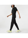 Slim Fit Cotton Blend Track Pants Black - LACOSTE - BALAAN 3