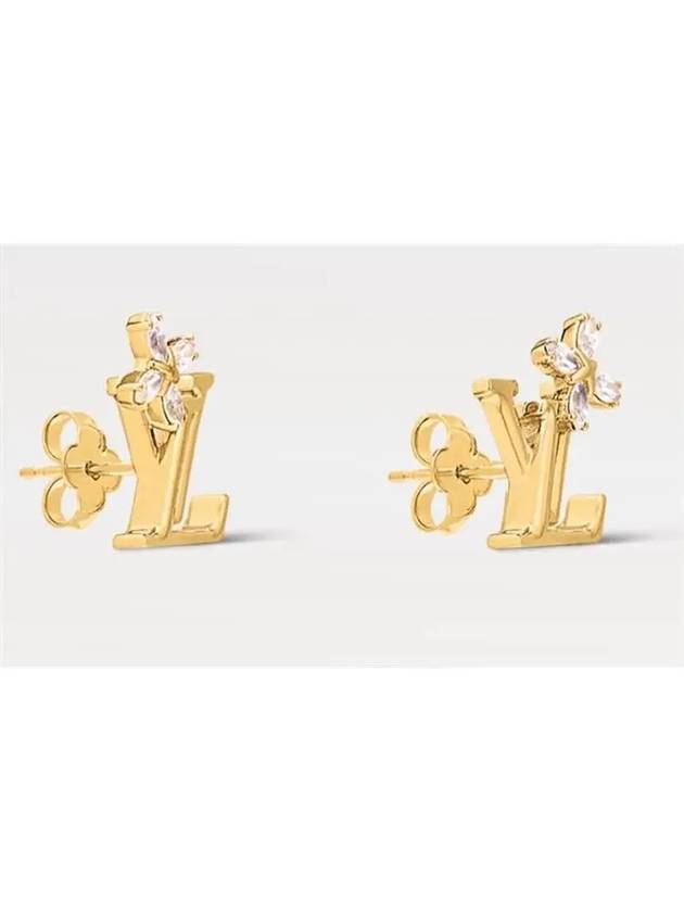 LV Iconic Flower Earrings Gold - LOUIS VUITTON - BALAAN 4