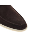 Summer Work Suede Loafers Brown - LORO PIANA - BALAAN.