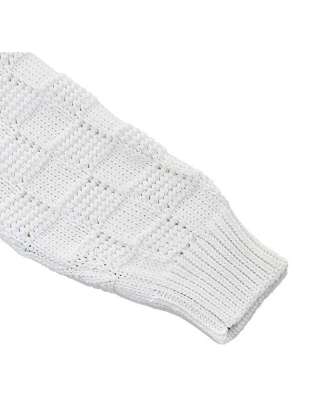 Women's Intrecciato Cardigan White - BOTTEGA VENETA - BALAAN.