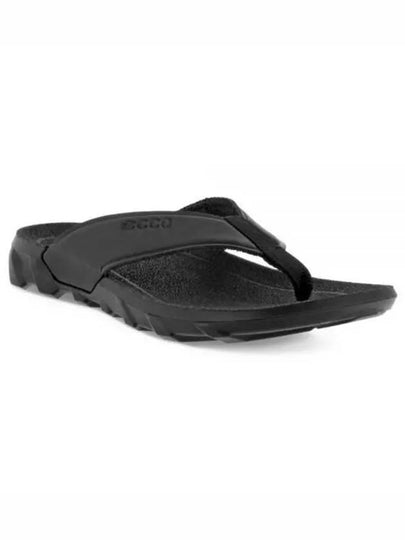 Mx Flipsider Logo Flip Flops Black - ECCO - BALAAN 2