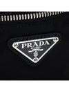 Re-Nylon and Saffiano Leather Clutch Bag Black - PRADA - BALAAN 8