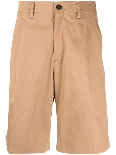 Men's Comfort Gabardine Cotton Shorts Beige - GOLDEN GOOSE - BALAAN 2