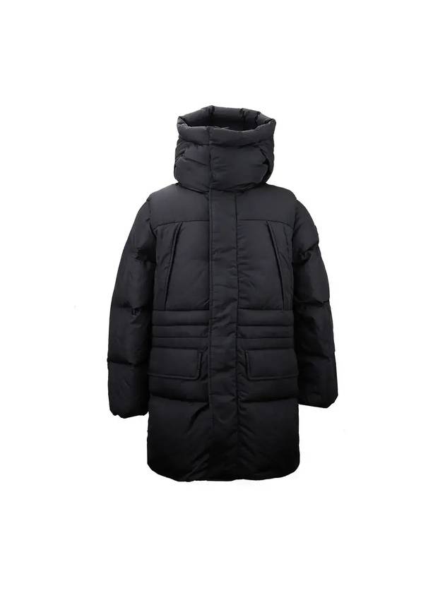 Tima Hooded Long Padding Black - DUVETICA - BALAAN 1