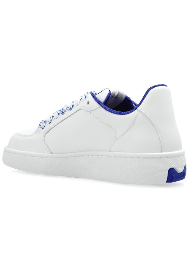 Stock Leather Low Top Sneakers White - BURBERRY - BALAAN 6