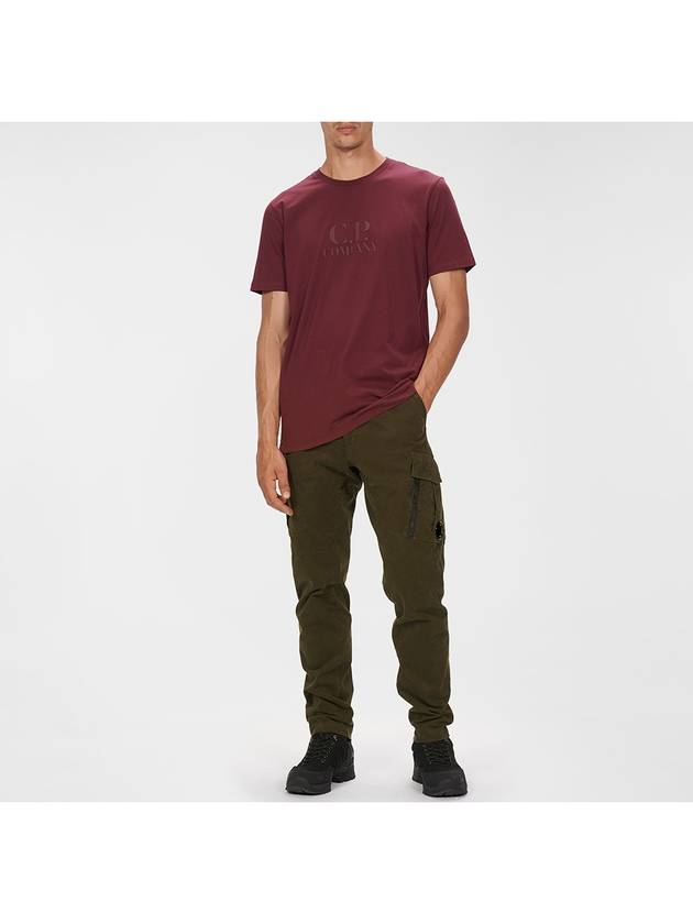 Men's Stretch Sateen Cargo Straight Pants Khaki - CP COMPANY - BALAAN 7