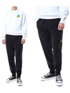 Signature Wappen Patch Cotton Baggy Pants Black - STONE ISLAND - BALAAN 3