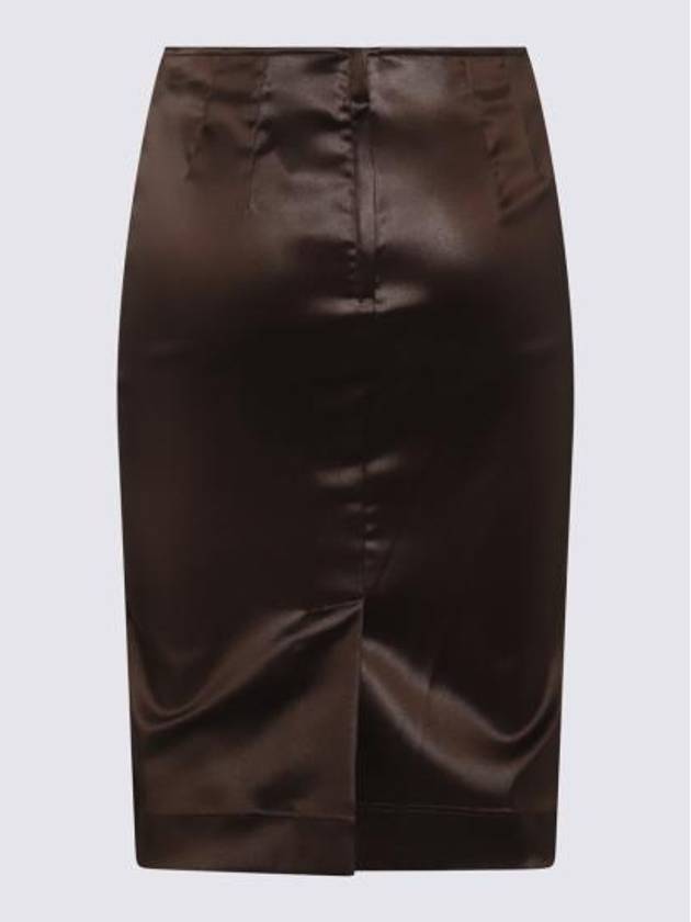 Short Skirt F4COJTFURMVM1512 BROWN - DOLCE&GABBANA - BALAAN 1