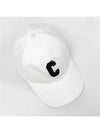 Initial Baseball Cap Cotton White - CELINE - BALAAN 5