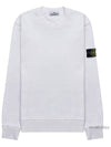 Wappen Patch Garment Dyed Sweatshirt White - STONE ISLAND - BALAAN 11