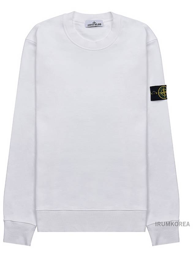 Wappen Patch Garment Dyed Sweatshirt White - STONE ISLAND - BALAAN 10