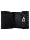 Boy Small Flap Wallet Caviar Leather & Ruthenium Black - CHANEL - BALAAN 4