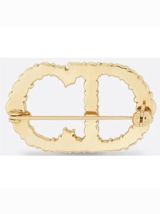 Clair D Lune Crystals Brooch Gold - DIOR - BALAAN 4