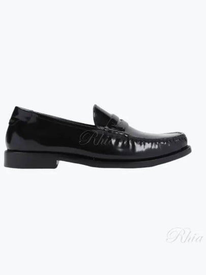 Women's Monogram Le Penny Loafer Black - SAINT LAURENT - BALAAN 2