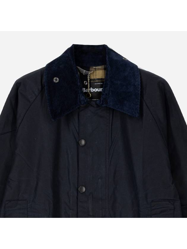 Men's Beaufort Wax Jacket Navy - BARBOUR - BALAAN 4