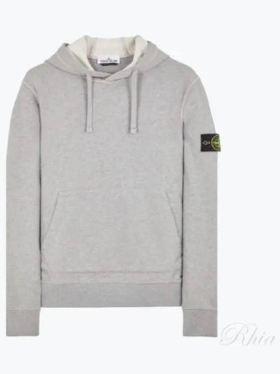 Signature Logo Patch Hoodie Grey - STONE ISLAND - BALAAN 2