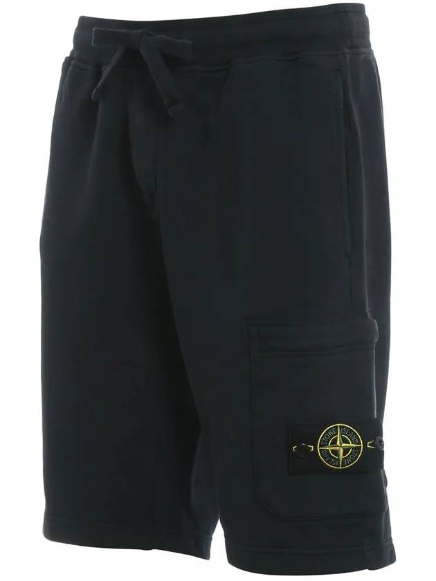 Men's Wappen Patch Bermuda Shorts Navy - STONE ISLAND - BALAAN 5