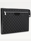 Pochette 24H Damier Pouch Bag Graphite - LOUIS VUITTON - BALAAN 3