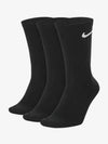 Everyday Training Crew Socks 3 Pack Black - NIKE - BALAAN 2