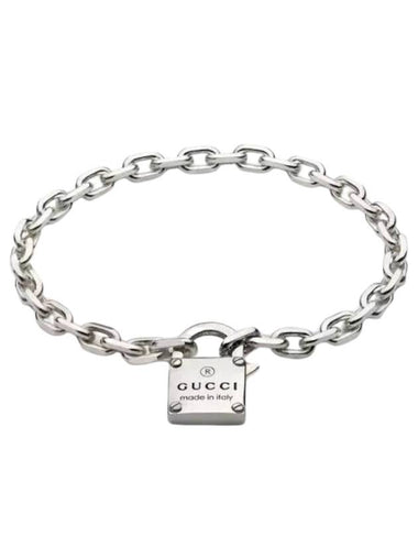 Trademark Chain Padlock Bracelet Silver - GUCCI - BALAAN 1