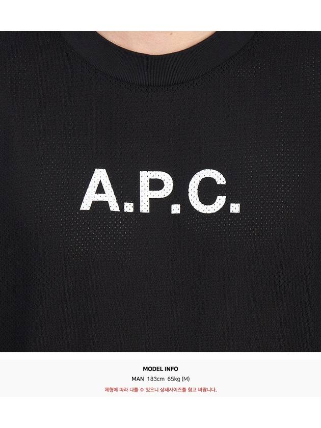 Moran Openwork Short Sleeve T-Shirt Black - A.P.C. - BALAAN 11