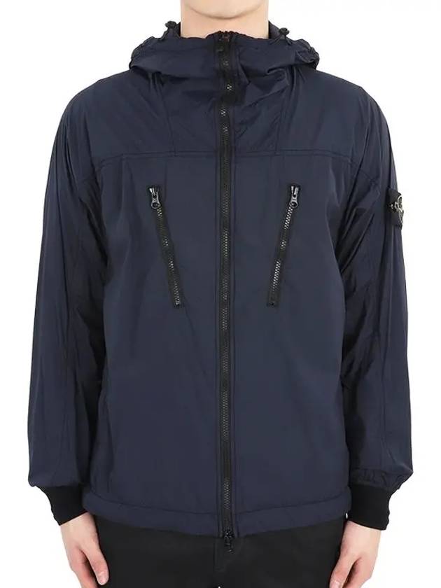 Skin Touch Nylon TC Hooded Jacket Navy - STONE ISLAND - BALAAN 2