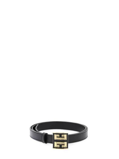 4G Leather Belt Black - GIVENCHY - BALAAN 1