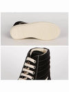 Dark Shadow Vintage Cotton High Top Sneakers Black - RICK OWENS - BALAAN 4