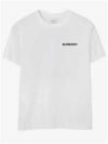 Cotton Logo Short Sleeve T-Shirt White - BURBERRY - BALAAN 2