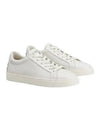 Men's Lace Up Leather Low Top Sneakers Milk White - TOD'S - BALAAN 2