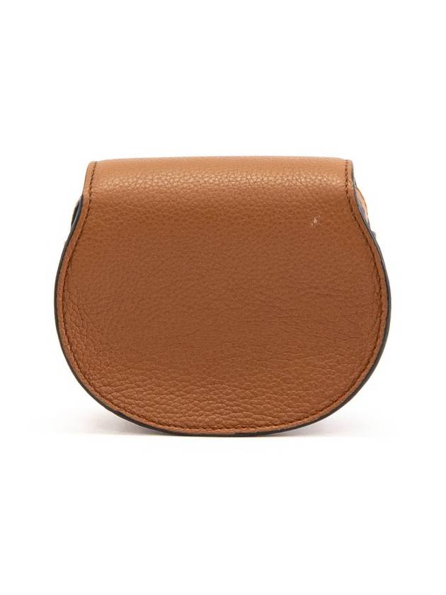 Gold Marcie Nano Saddle Shoulder Bag Brown - CHLOE - BALAAN 6