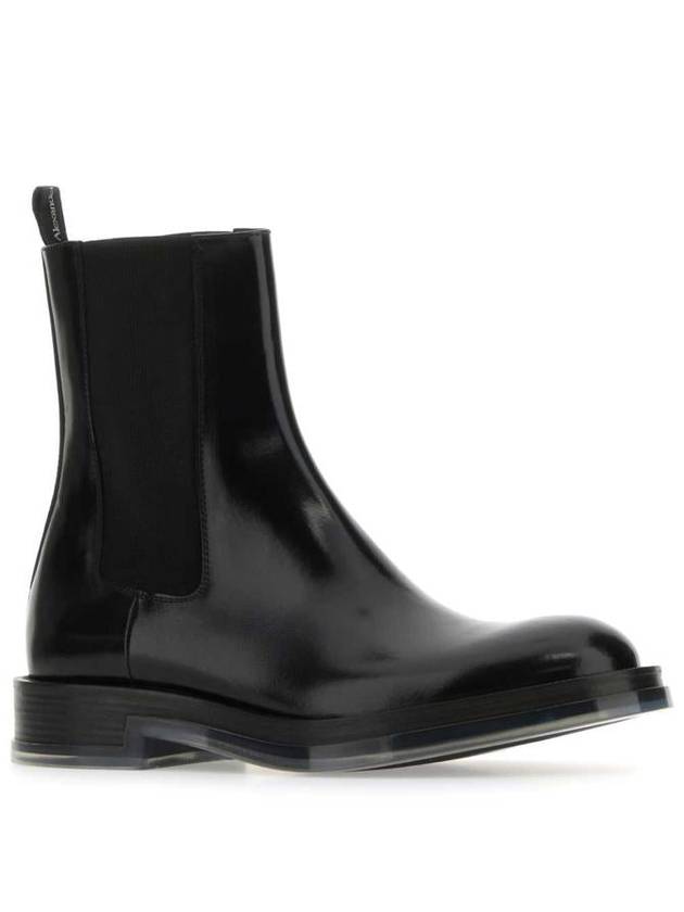 Float Transparent Sole Chelsea Boots Black - ALEXANDER MCQUEEN - BALAAN 3