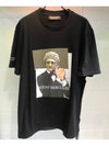 Men's AGENT HERCULES Slim Regular Fit Short Sleeve TShirt Black PBJT488B 1414 - NEIL BARRETT - BALAAN 3