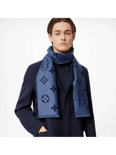 Men's Vivienne Scarf Navy - LOUIS VUITTON - BALAAN 2