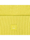 Small Face Logo Beanie Yellow - ACNE STUDIOS - BALAAN 5