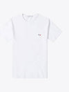 Tricolor Fox Patch Classic Pocket Short Sleeve T-Shirt White - MAISON KITSUNE - BALAAN 2