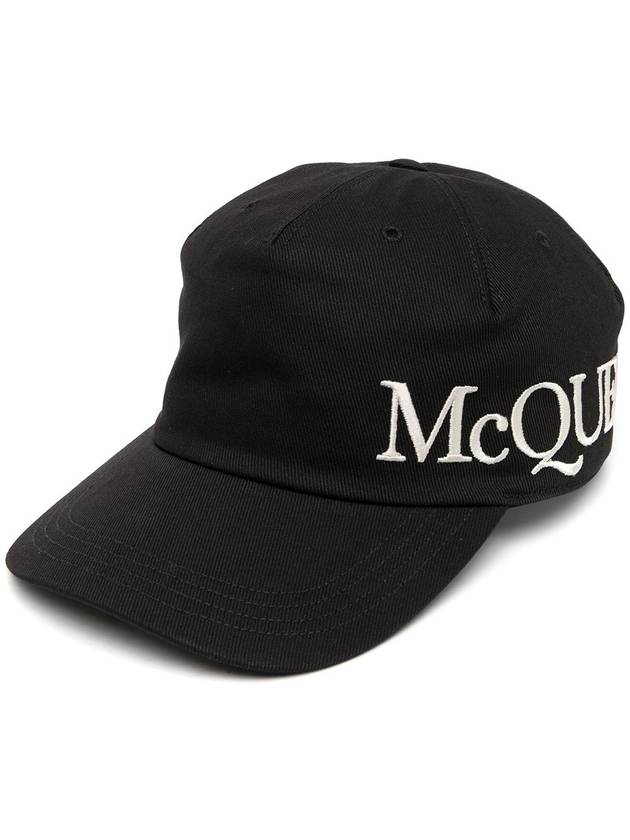 Embroidered Logo Ball Cap Black - ALEXANDER MCQUEEN - BALAAN 2