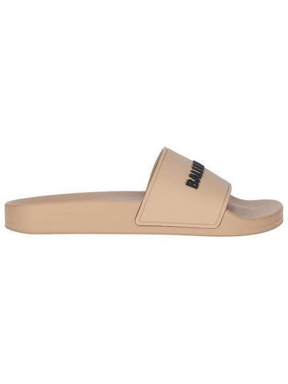 Logo Slides Slippers Beige - BALENCIAGA - BALAAN 2