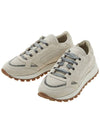 Women's Suede Low Top Sneakers Beige - BRUNELLO CUCINELLI - BALAAN 2