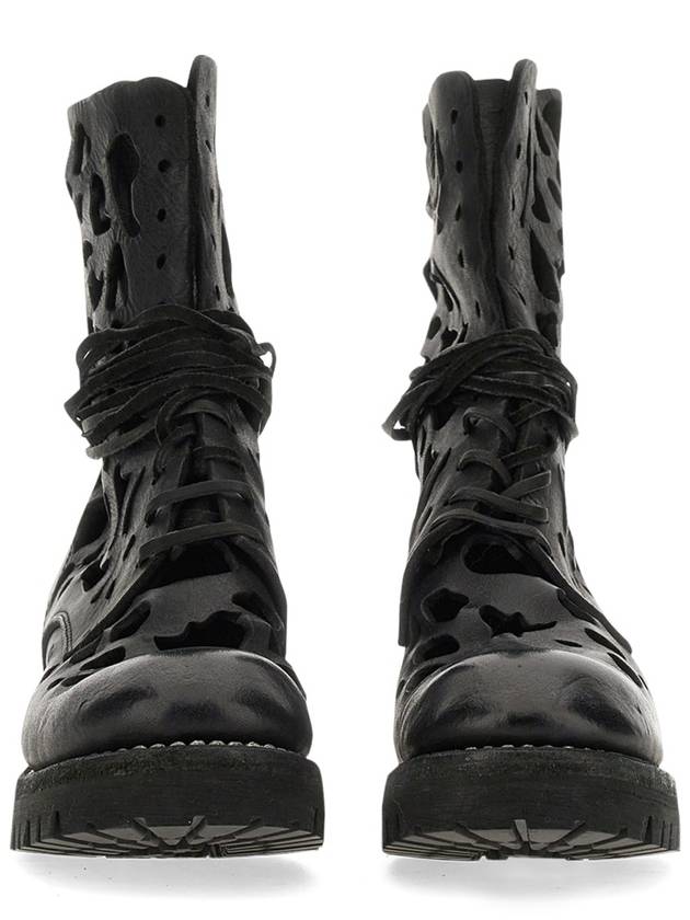 ANKLE BOOT WITH CUT OUT DETAILS - GUIDI - BALAAN 3