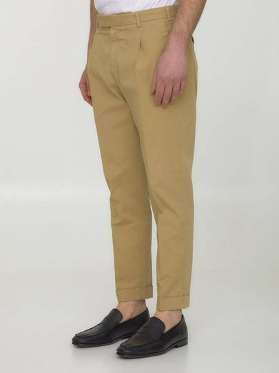 Beige Gabardine Trousers - PT TORINO - BALAAN 2