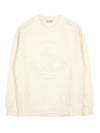 Felpa Logo Sweatshirt White - MONCLER - BALAAN 2