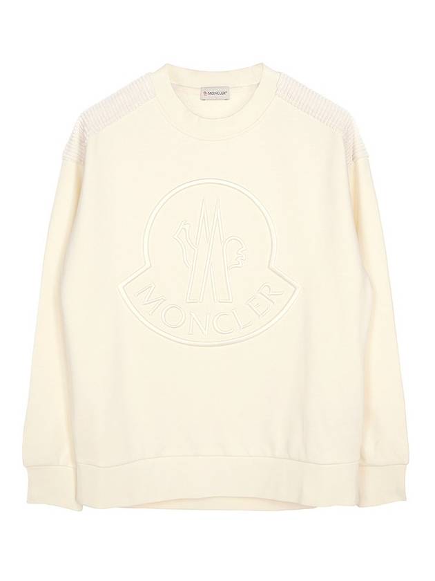 Felpa Logo Sweatshirt White - MONCLER - BALAAN 1