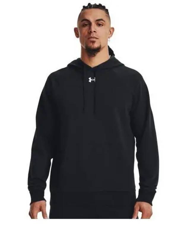 UA Rival Fleece Hoodie Black - UNDER ARMOUR - BALAAN 2